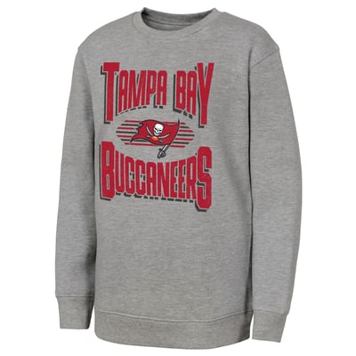 Tampa Bay Buccaneers Outerstuff Youth Jet Stream Sweatshirt - Gray
