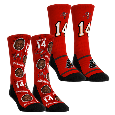 Chris Godwin Jr. Tampa Bay Buccaneers Rock Em Youth Player Football Guy Two-Pack Crew Sock Set