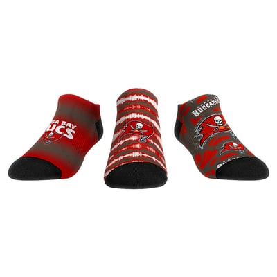  Tampa Bay Buccaneers Rock Em Youth Make Some Noise Three-Pack Low-Cut Socks Set - Red