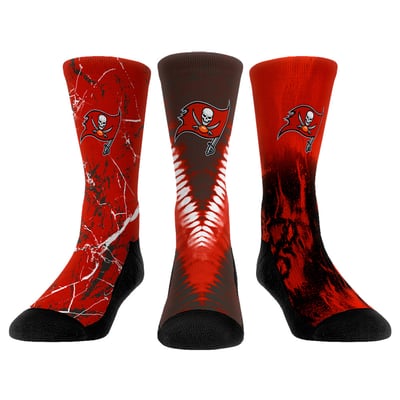  Tampa Bay Buccaneers Rock Em Youth 3-Pack Crew Socks Set - 