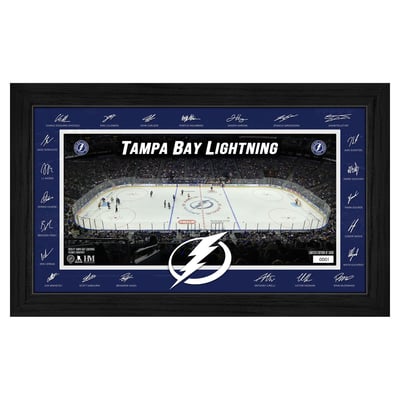 Tampa Bay Lightning Highland Mint Limited Edition 2026–27 Facsimile Signature 12" x 20" Rink Framed Photo