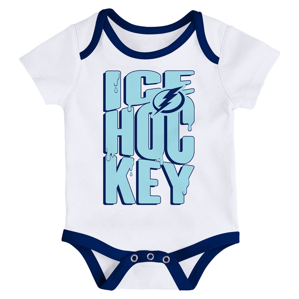 Tampa Bay Lightning Outerstuff Infant & Newborn Triple Header Three-Piece Bodysuit Set