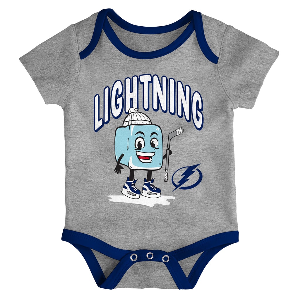 Tampa Bay Lightning Outerstuff Infant & Newborn Triple Header Three-Piece Bodysuit Set
