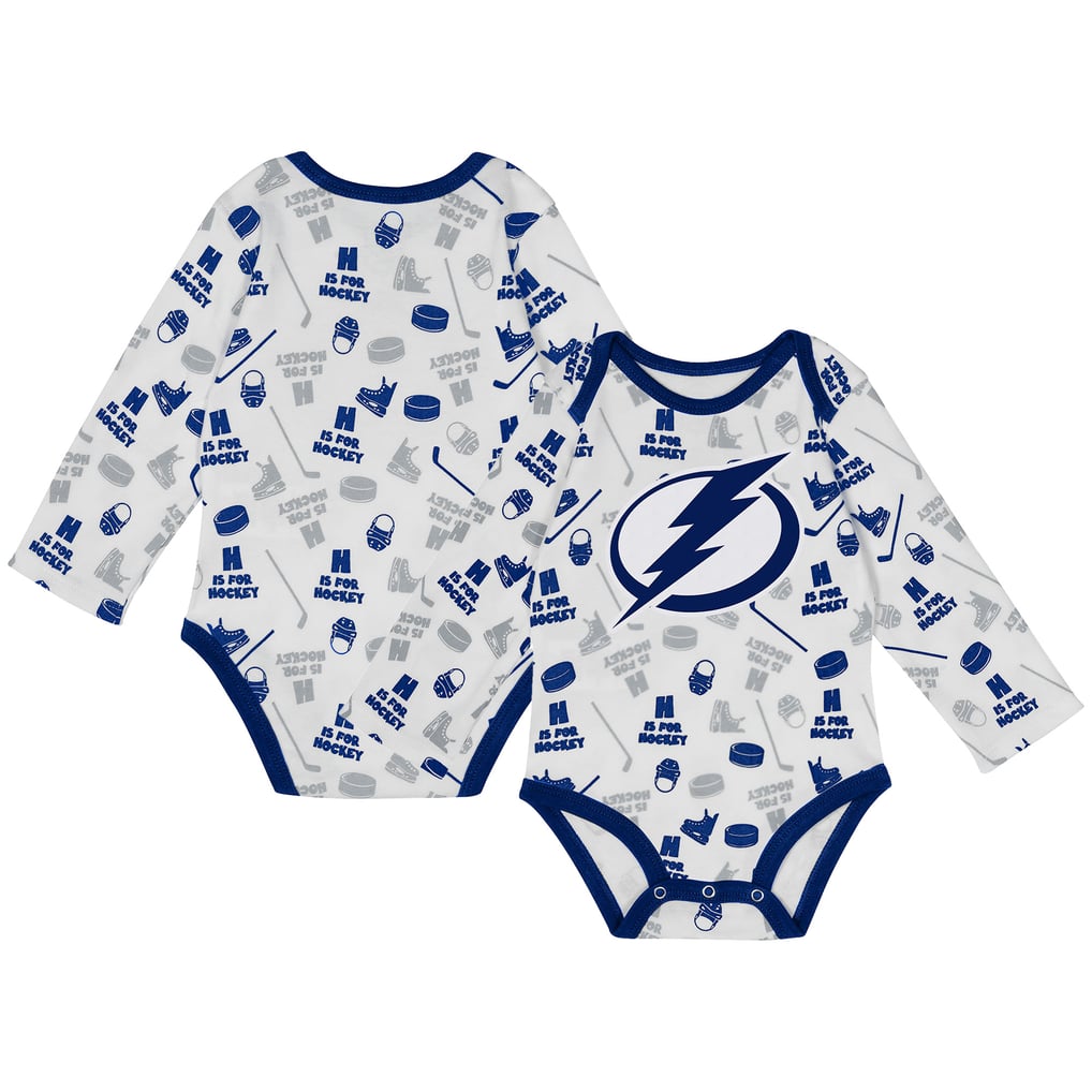 Tampa Bay Lightning Infant Quick Learner Long Sleeve Bodysuit  - White