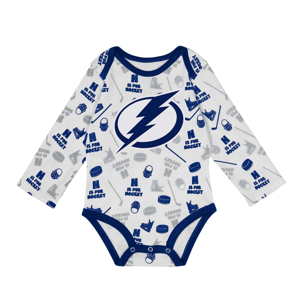 Tampa Bay Lightning Infant Quick Learner Long Sleeve Bodysuit  - White