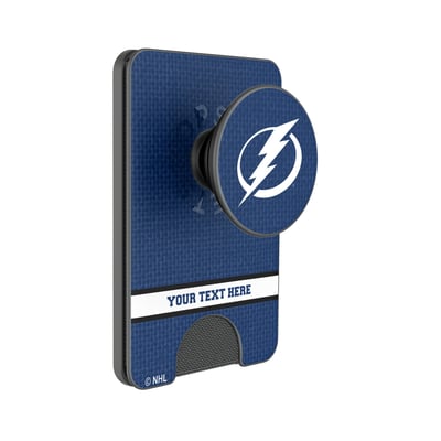 Tampa Bay Lightning Keyscaper Personalized Solid PopSockets Magnetic Wallet