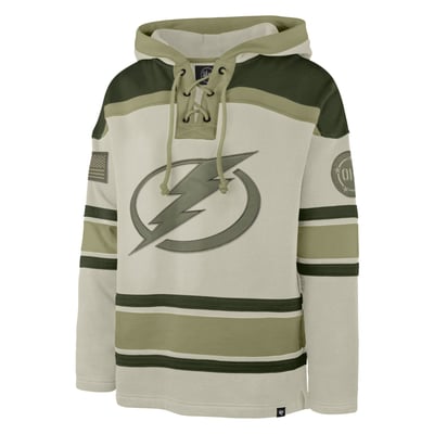 Tampa Bay Lightning '47 OHT Military Appreciation Lacer Hoodie - Beige
