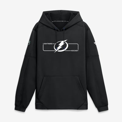 Tampa Bay Lightning Fanatics Authentic Pro Rink Fleece Pullover Hoodie - Black