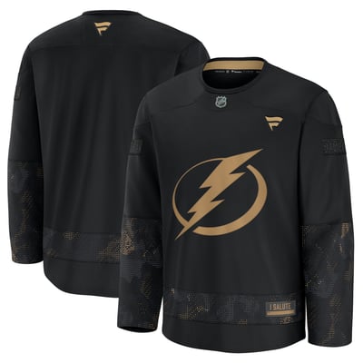  Tampa Bay Lightning Fanatics Military Appreciation Practice Jersey - Black