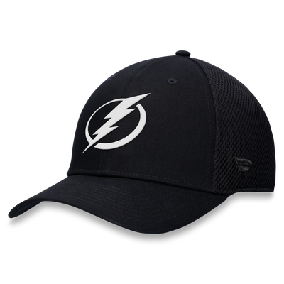  Tampa Bay Lightning Fanatics Tonal Meshback Stretch Hat - Black