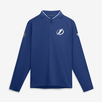 Tampa Bay Lightning Fanatics Authentic Pro Rink Lightweight Quarter-Zip Pullover - Blue