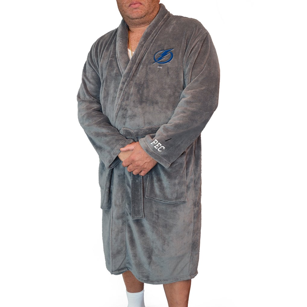 Tampa Bay Lightning ISlide Personalized Boss Robe - Gray