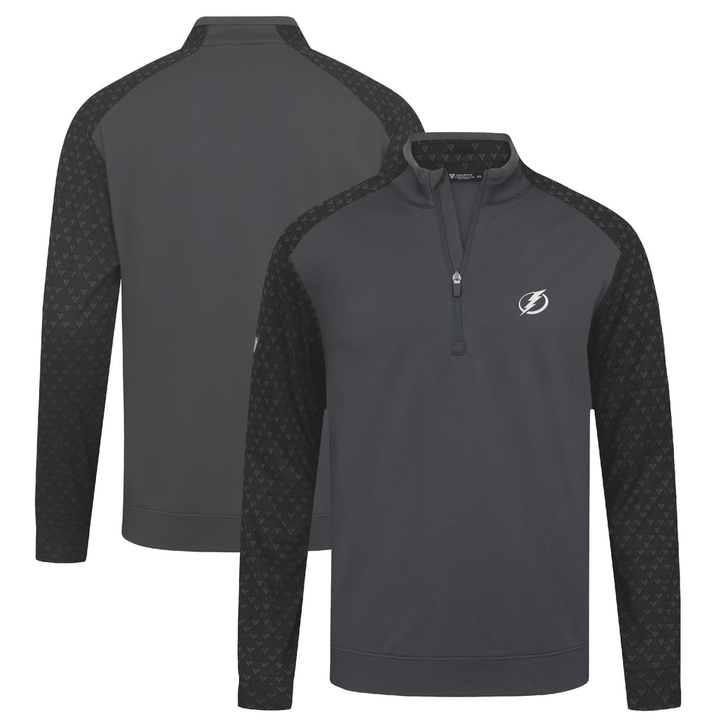 Tampa Bay Lightning Levelwear Aztec Insignia Core Quarter-Zip Pullover Top - Charcoal