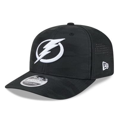 Tampa Bay Lightning New Era Camo 9SEVENTY Perforated Adjustable Hat - Black
