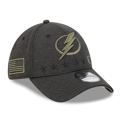 Tampa Bay Lightning New Era Stealth Mode Flex 39Thirty Stretch Hat - Black