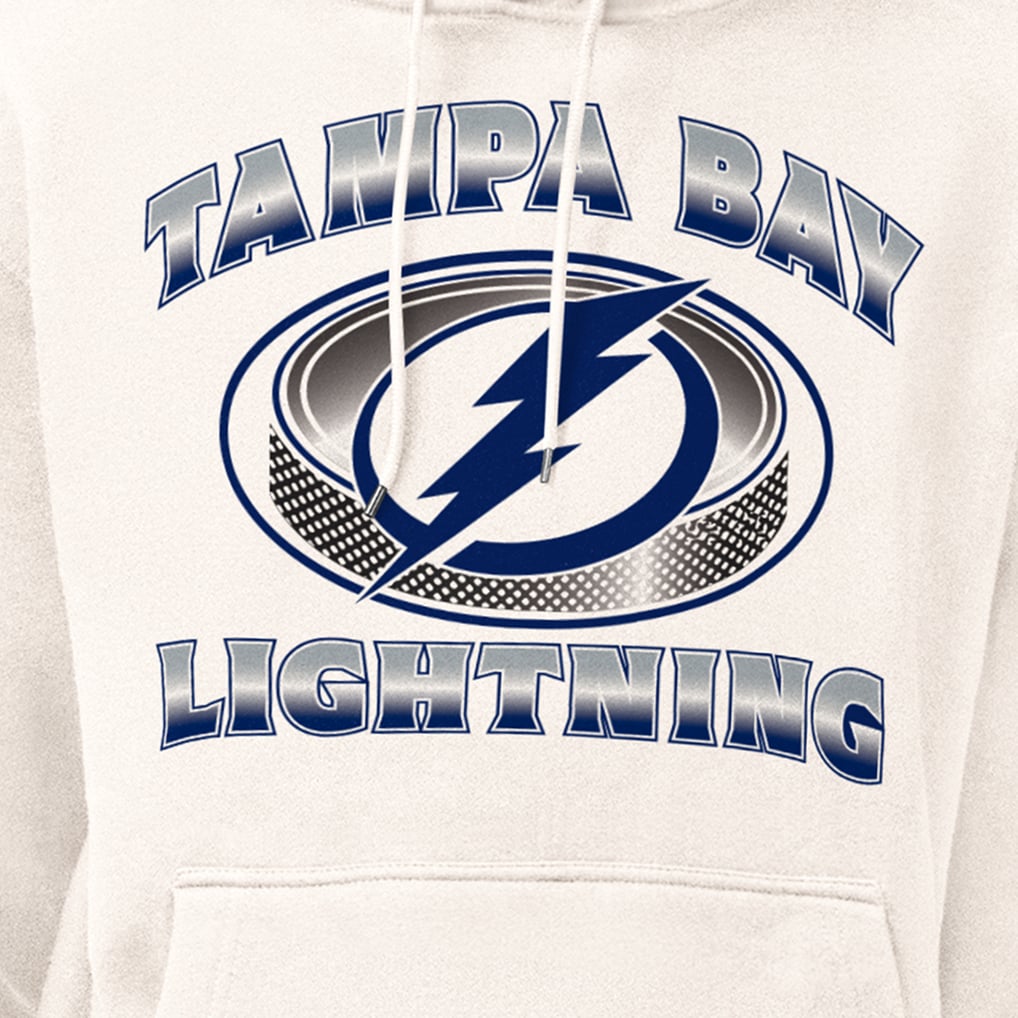 Men's Tampa Bay Lightning Starter Cream Face Off Fleece Hoodie