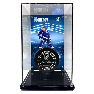 Nikita Kucherov Tampa Bay Lightning Fanatics Authentic Tall Puck Display Case with Image