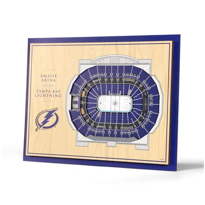 Tampa Bay Lightning 13" x 17" 5-Layer StadiumView Wall Art