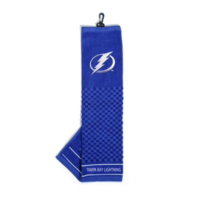 Tampa Bay Lightning 16" X 22" Tri-Fold Embroidered Scrubber Golf Towel