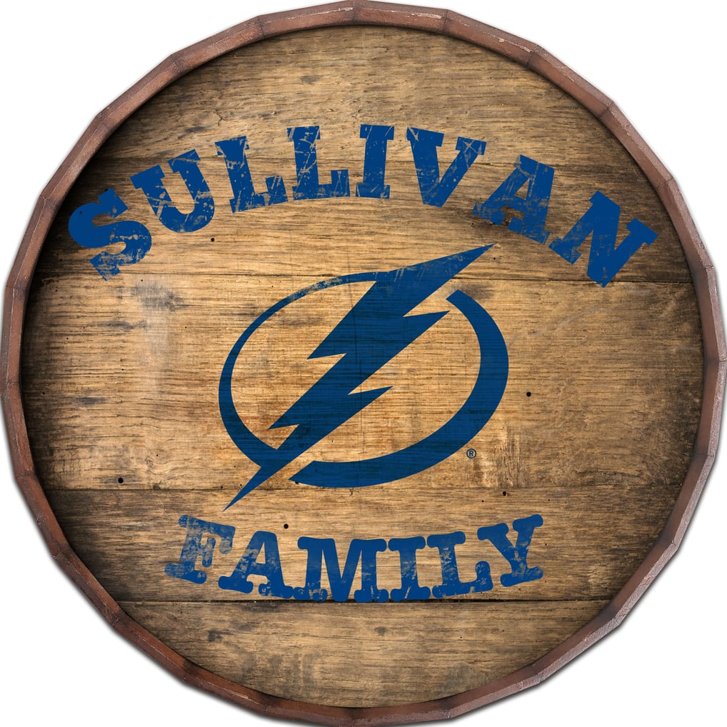Tampa Bay Lightning 24" Personalized Barrel Top