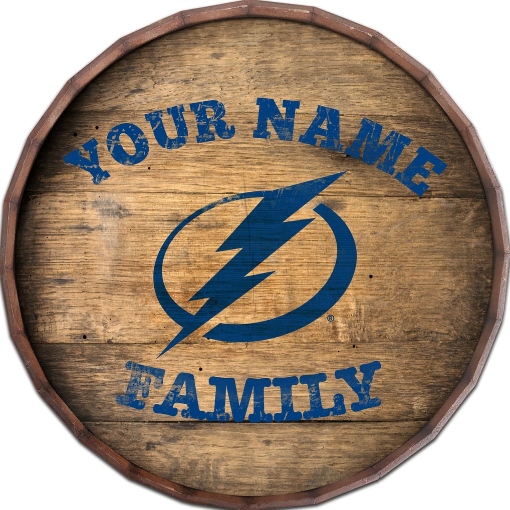 Tampa Bay Lightning 24" Personalized Barrel Top