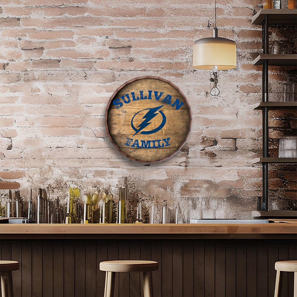 Tampa Bay Lightning 24" Personalized Barrel Top