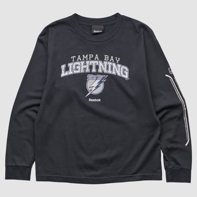 Tampa Bay Lightning Reebok 2010s Long Sleeve T-shirt - Black - S by Fanatics Real Vintage