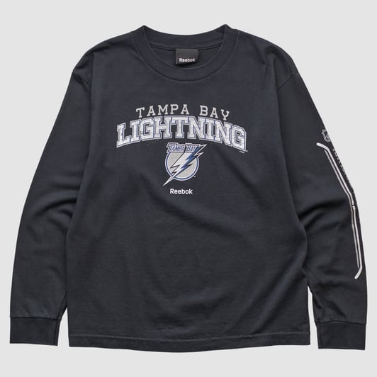 Tampa Bay Lightning Reebok 2010s Long Sleeve T-shirt - Black - S by Fanatics Real Vintage