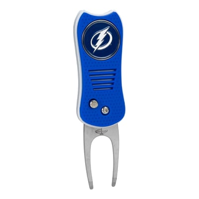Tampa Bay Lightning Switchblade Divot Tool With Magnetic Ball Marker