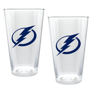 Tampa Bay Lightning Two-Piece 16oz. Double Play Pint Glass Set