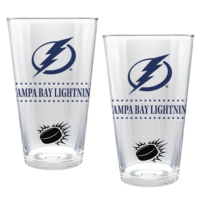 Tampa Bay Lightning Two-Piece 16oz. Stadium Pint Glass Set