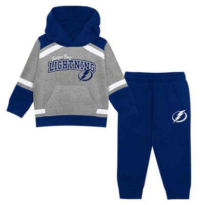 Tampa Bay Lightning Outerstuff Toddler Ice Explorer Hoodie & Pants Set - Gray/Blue