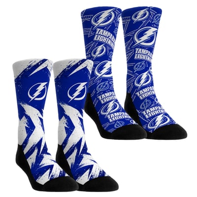  Tampa Bay Lightning Rock Em Unisex Game Day Two-Pack Crew Socks - Blue