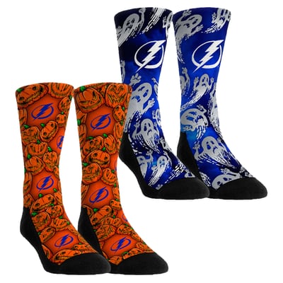 Tampa Bay Lightning Rock Em Socks Unisex Halloween Crew Socks 2-Pack Set