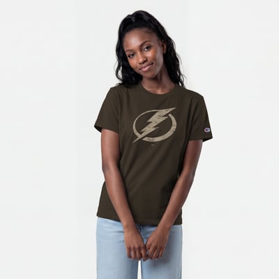 Tampa Bay Lightning Champion Women's Fall Vibes T-Shirt - Brown