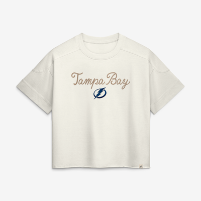  Tampa Bay Lightning Fanatics Women's Chainstitch Fashion Top - Cream