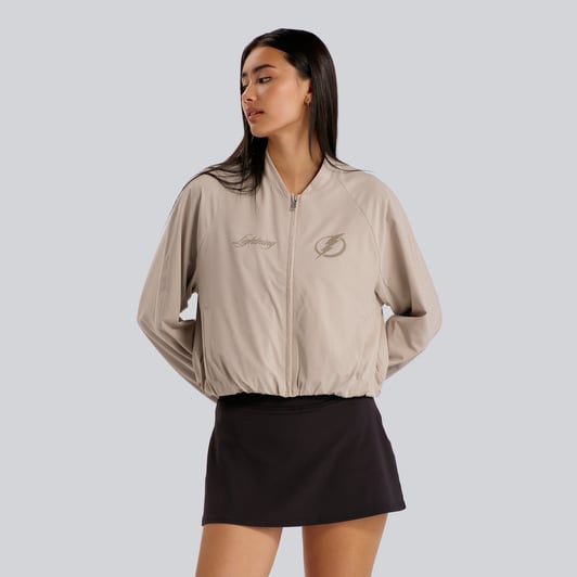 Tampa Bay Lightning lululemon Women's Breezily Bomber Jacket - Downtown Tan