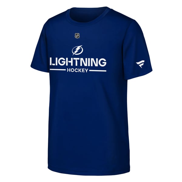 Tampa Bay Lightning Fanatics Youth Authentic Pro Wordmark T-Shirt 