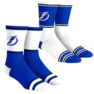  Tampa Bay Lightning Rock Em Youth 2-Pack Color Block Crew Socks Set
