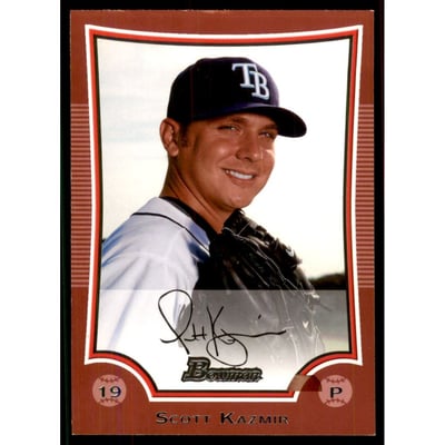 2009 Bowman Red Unnumbered #123 Scott Kazmir