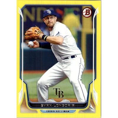 2014 Bowman Yellow #78 Evan Longoria