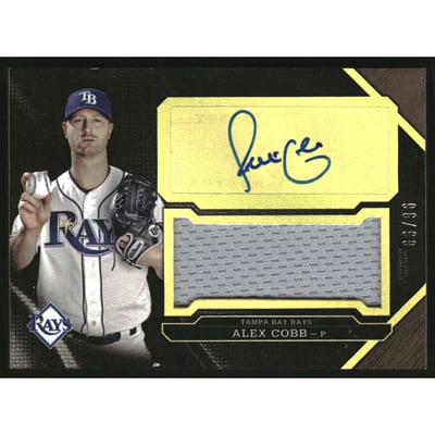 2016 Topps Triple Threads Unity Jumbo Relic Autographs #UAJRAC Alex Cobb