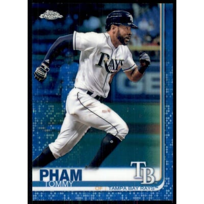 2019 Topps Chrome Blue Refractors #45 Tommy Pham