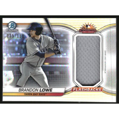 2021 Bowman Chrome AFL Flashback Relics #AFLFBBL Brandon Lowe/150
