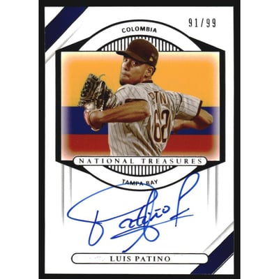 2021 Panini National Treasures International Treasures Autographs #18 Luis Patino/99