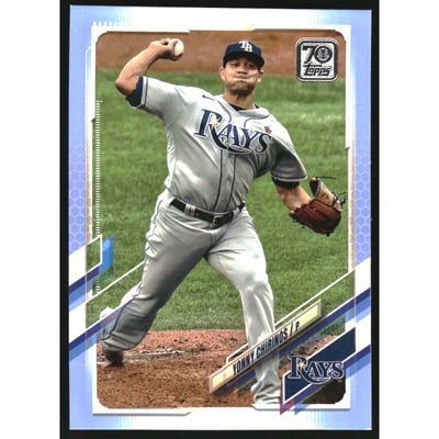 2021 Topps Father's Day Blue #592 Yonny Chirinos