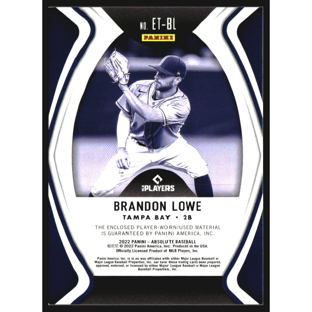 2022 Absolute Established Threads Spectrum Red #9 Brandon Lowe/99