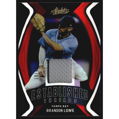 2022 Absolute Established Threads Spectrum Red #9 Brandon Lowe/99