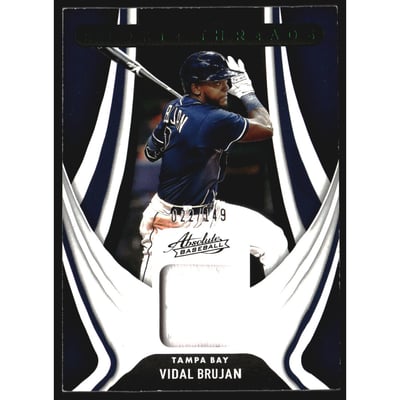 2022 Absolute Rookie Threads Retail Green #6 Vidal Brujan/149