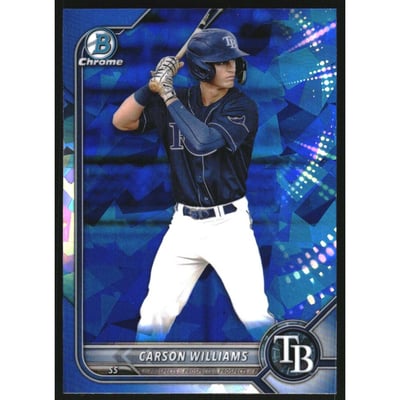2022 Bowman Chrome Draft Sapphire #BDC14 Carson Williams